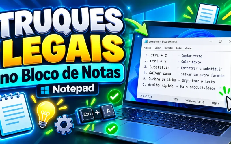 Truques legais no Bloco de notas - Notepad / Mais Tutoriais / MAIS TUTORIAIS