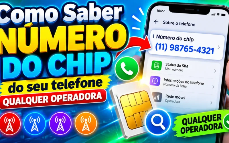 como saber o numero do chip do seu telefone qualquer operadora / MAIS TUTORIAIS