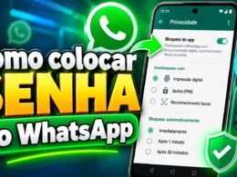 agora crie imagem destaque para "Como colocar senha no WhatsApp" / Mais Tutoriais / MAISTUTORIAIS