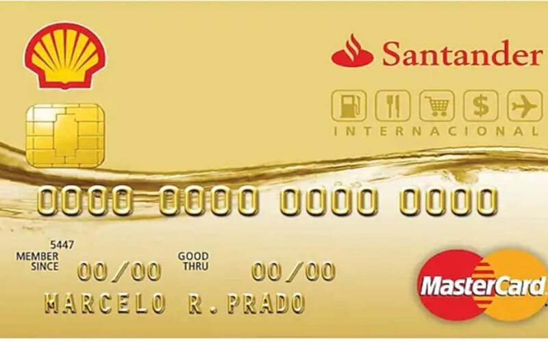 Cartão Shell Santander Internacional / www.maistutoriais.com.br