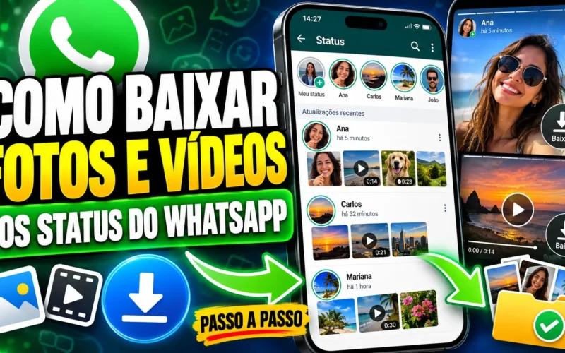 Como baixar fotos e vídeos dos Status do WhatsApp / MAIS TUTORIAIS