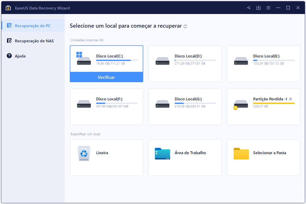 EaseUS Data Recovery Wizard – Recupere arquivos no Windows e no Mac